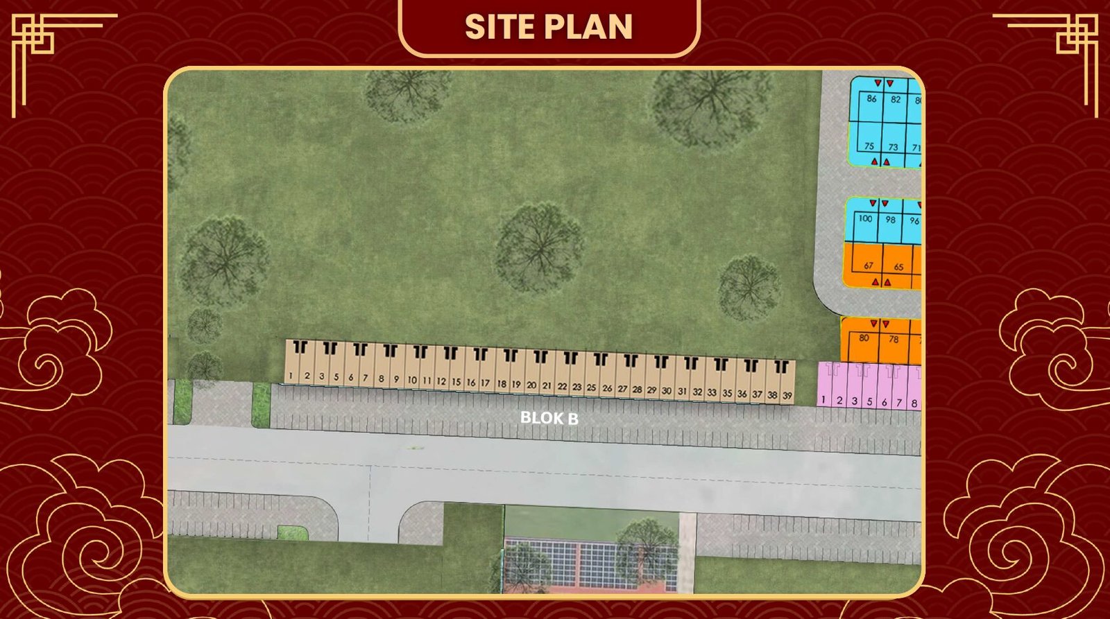 Detail kolam renang dengan sistem teknologi filter air modern